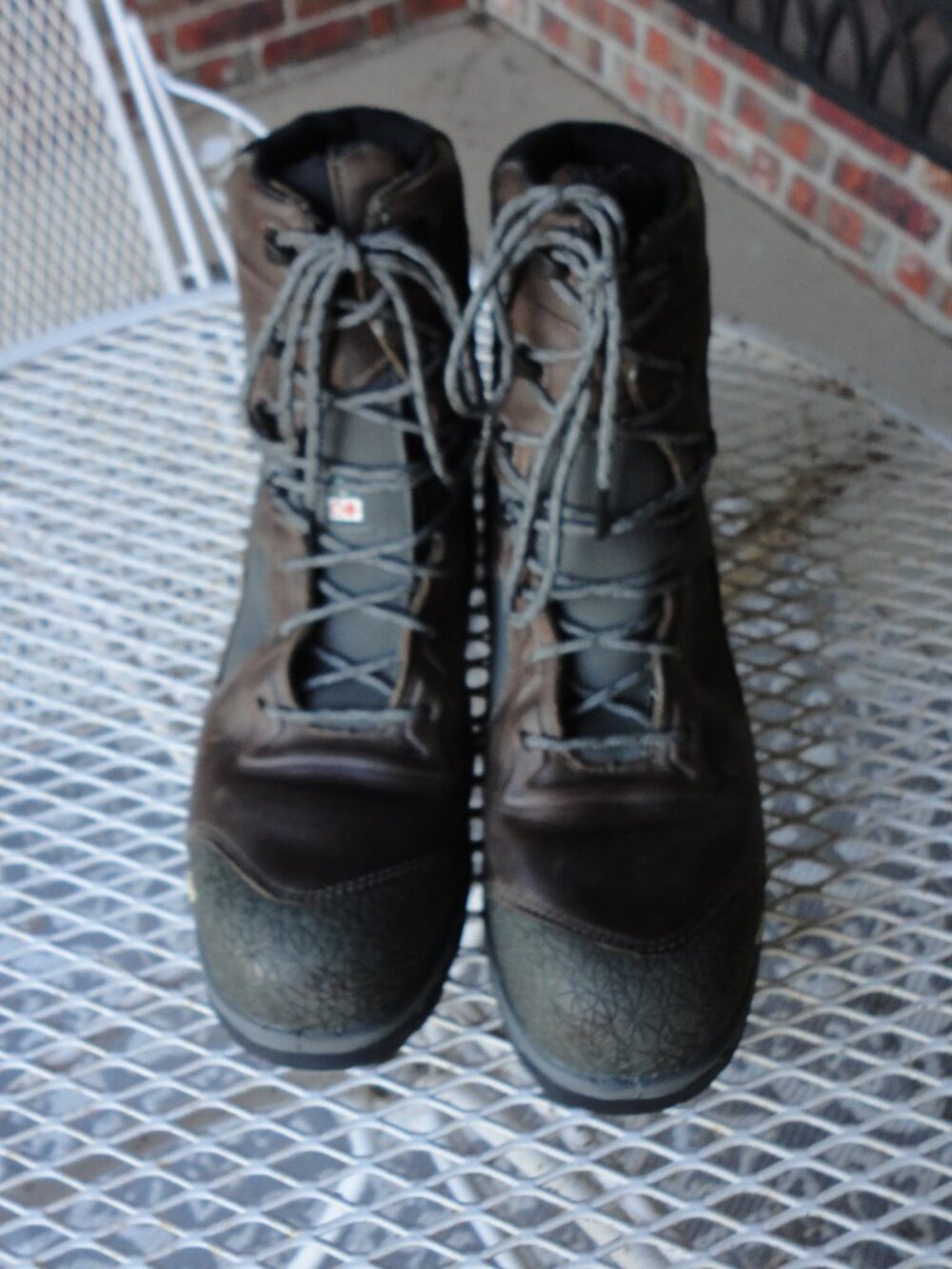 IRISH SETTER Men's Brown Leather "Kasota" Safety Toe Boots Size 10